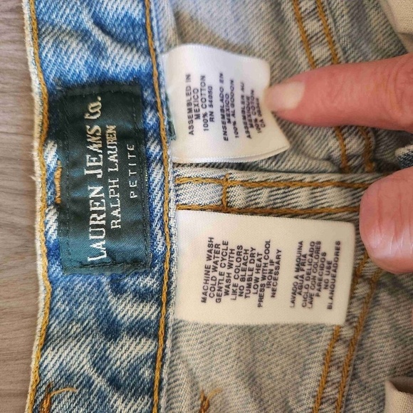 Lauren Jeans Co Womens Light Wash Straight Jeans Size 2 - Picture 4 of 14